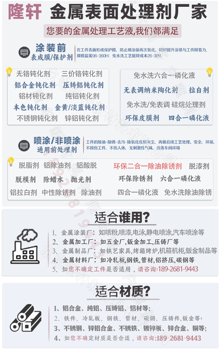 陶化劑供應(yīng)商;陶化劑,冷板金屬陶化劑